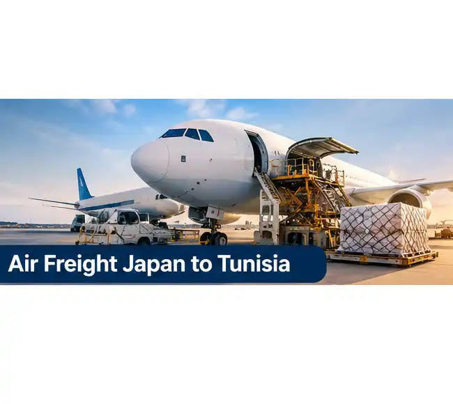 Air freight from Japan to Tunisia with cargo aircraft