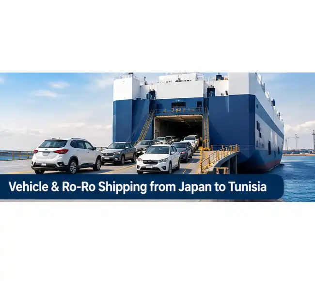 Vehicle and Ro-Ro shipping from Japan to Tunisia